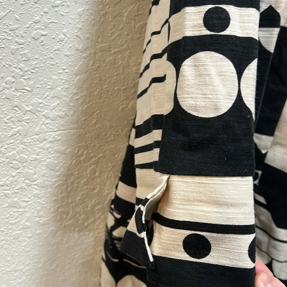 Chicos long black  beautiful coat size 2 GUC…